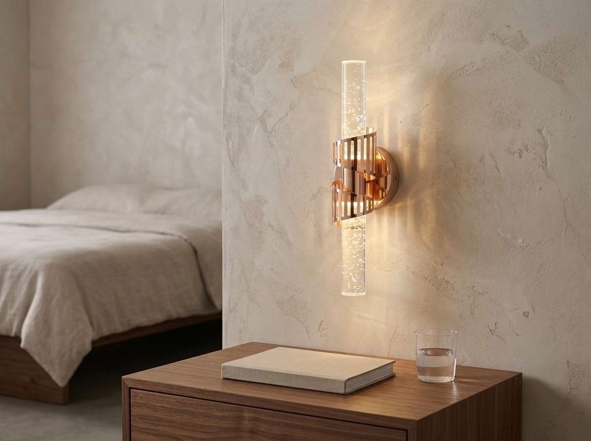 Aurelia Spiral Bubble Crystal Wall Light Detail 6