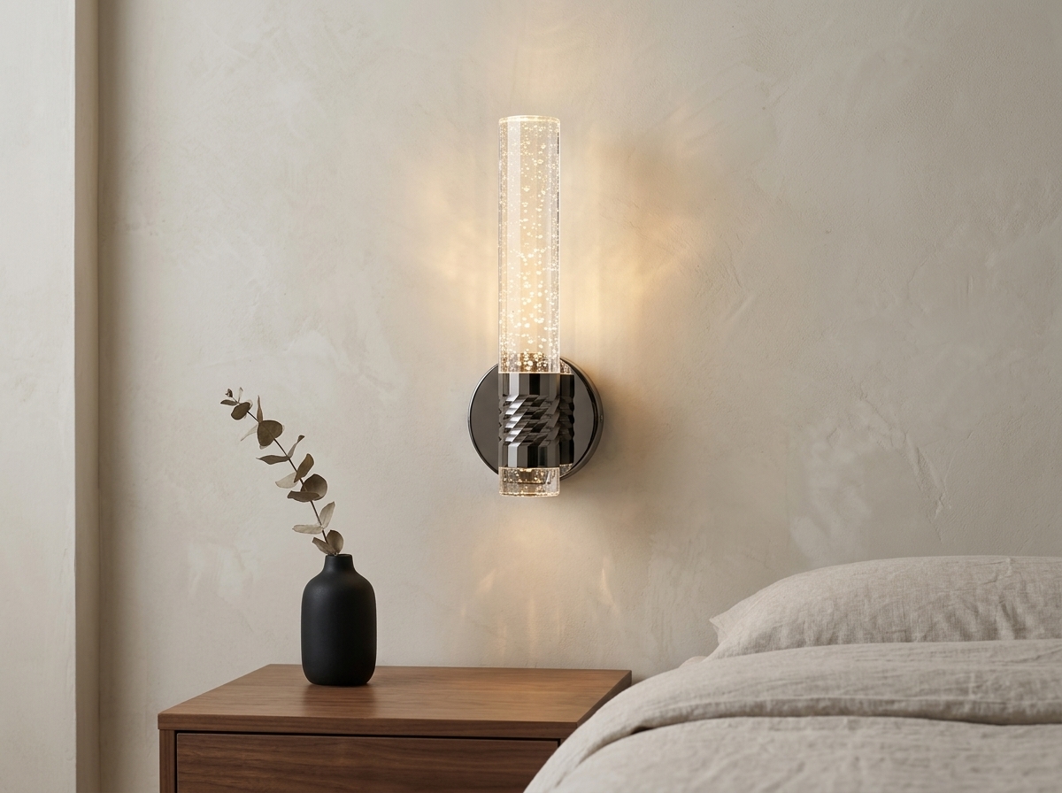 Aurelia Twisted Bubble Crystal Wall Light Detail 4
