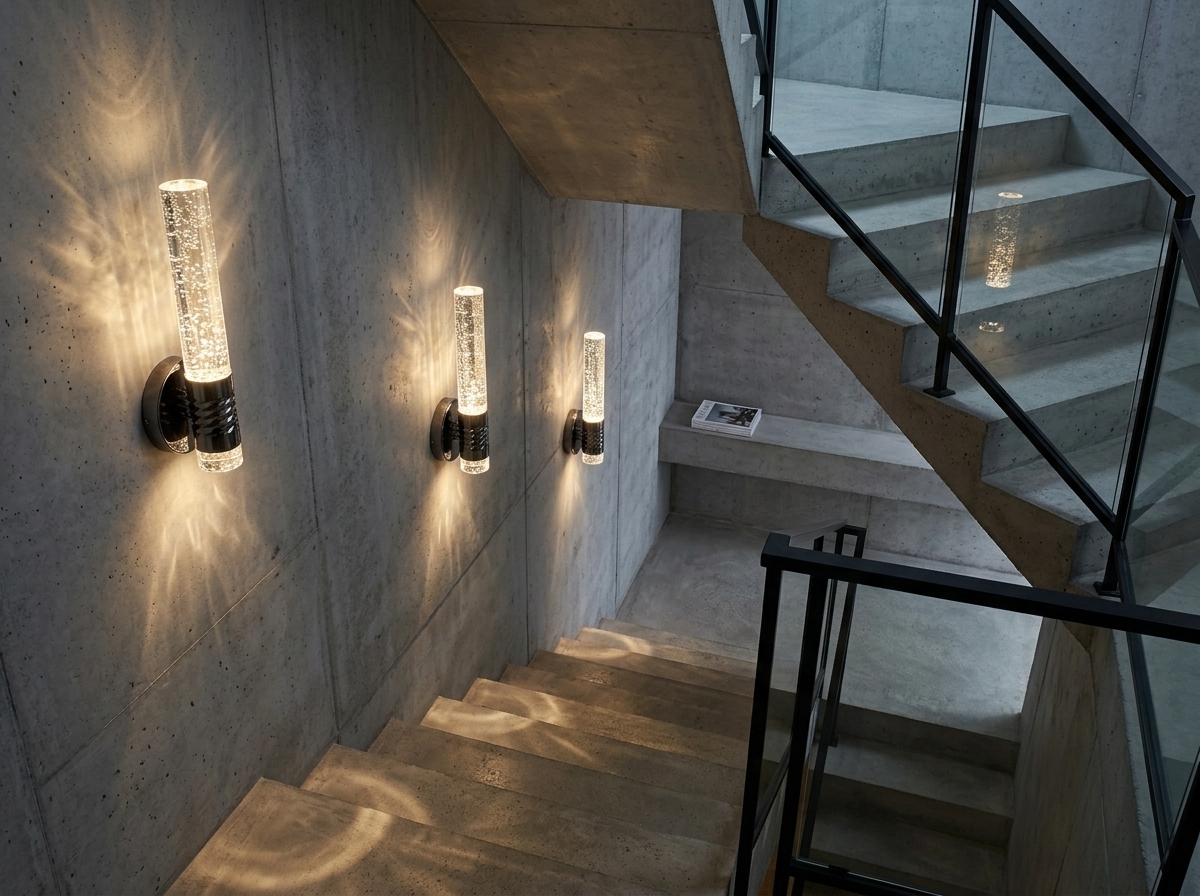 Aurelia Twisted Bubble Crystal Wall Light Detail 3