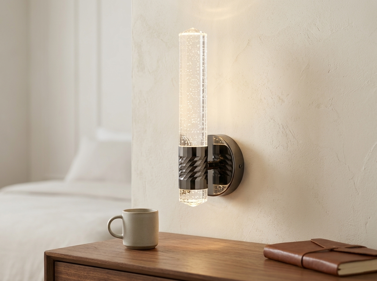 Aurelia Twisted Bubble Crystal Wall Light Detail 5