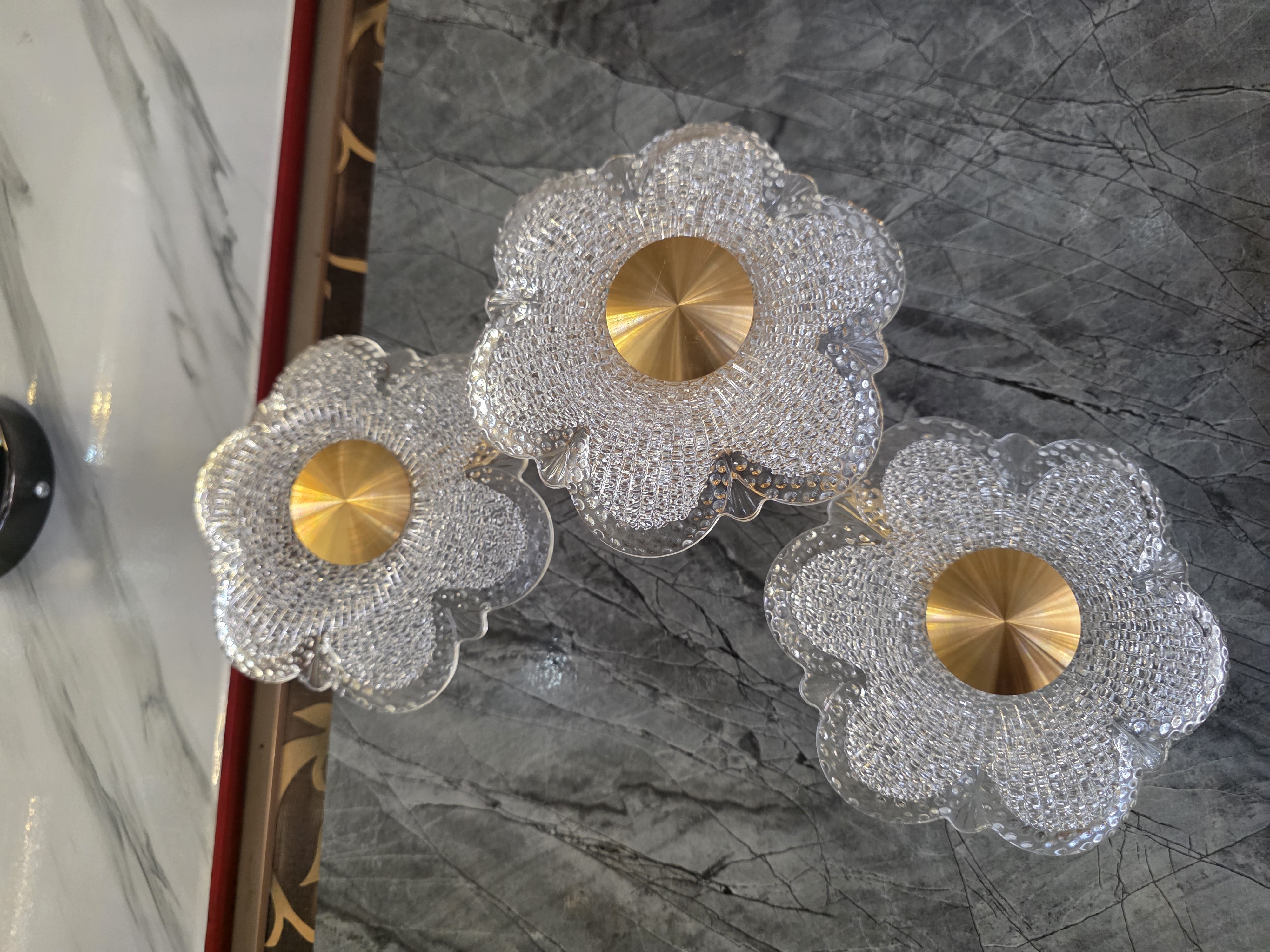 Florielle Beaded Crystal Bloom Wall Light Detail 3