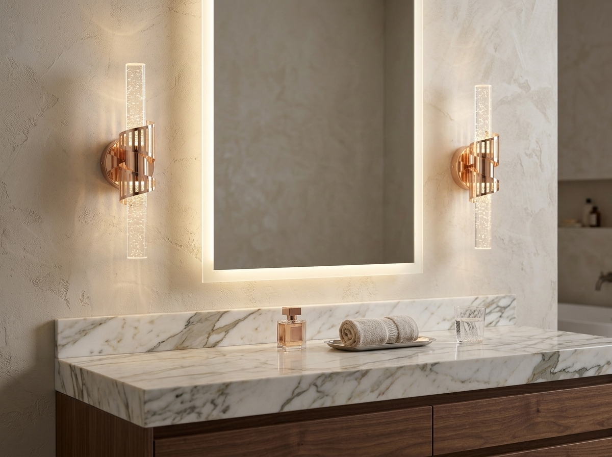 Aurelia Spiral Bubble Crystal Wall Light Detail 4
