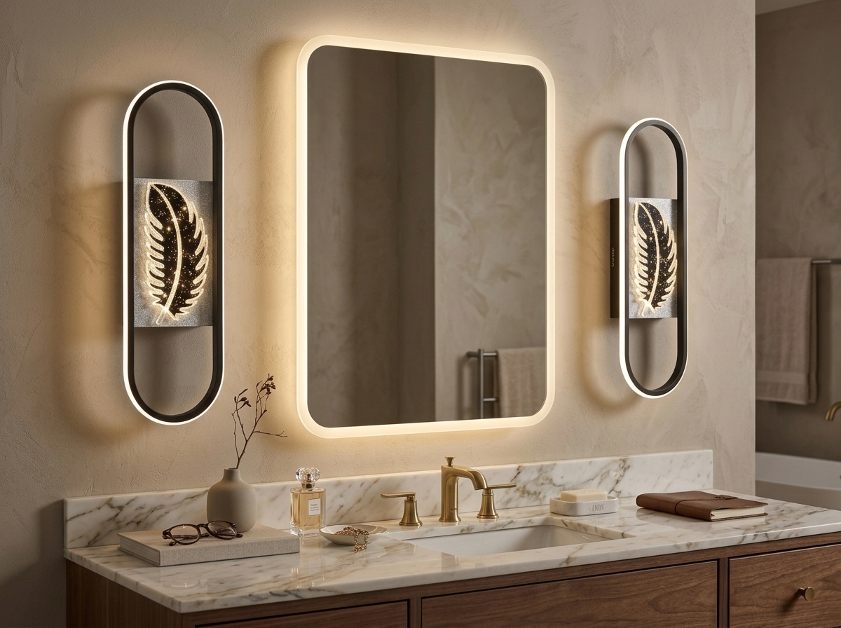 Celestia Feather Halo Wall Light Detail 3