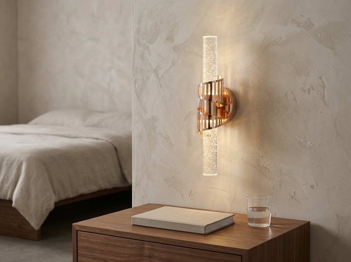 Aurelia Spiral Bubble Crystal Wall Light Detail 8
