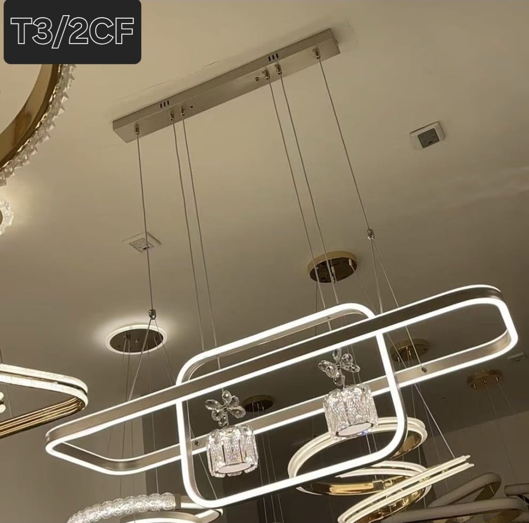 Aurelia Crystal Bloom Linear Chandelier Detail 5