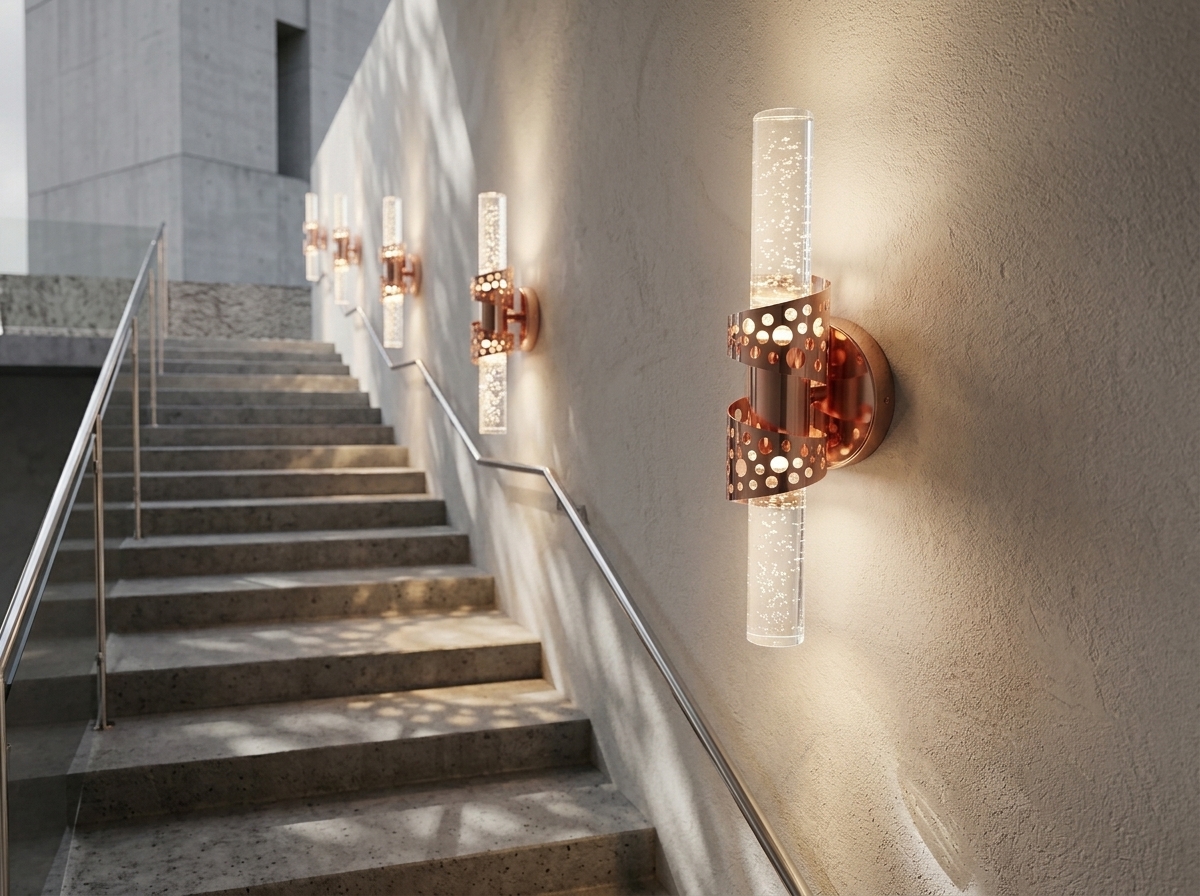 Aurelia Perforated Bubble Crystal Wall Light Detail 1