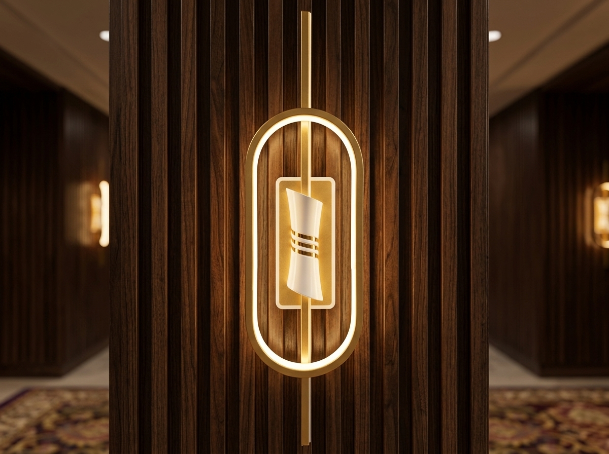 Aurelia Golden Oval Halo Wall Light Detail 4