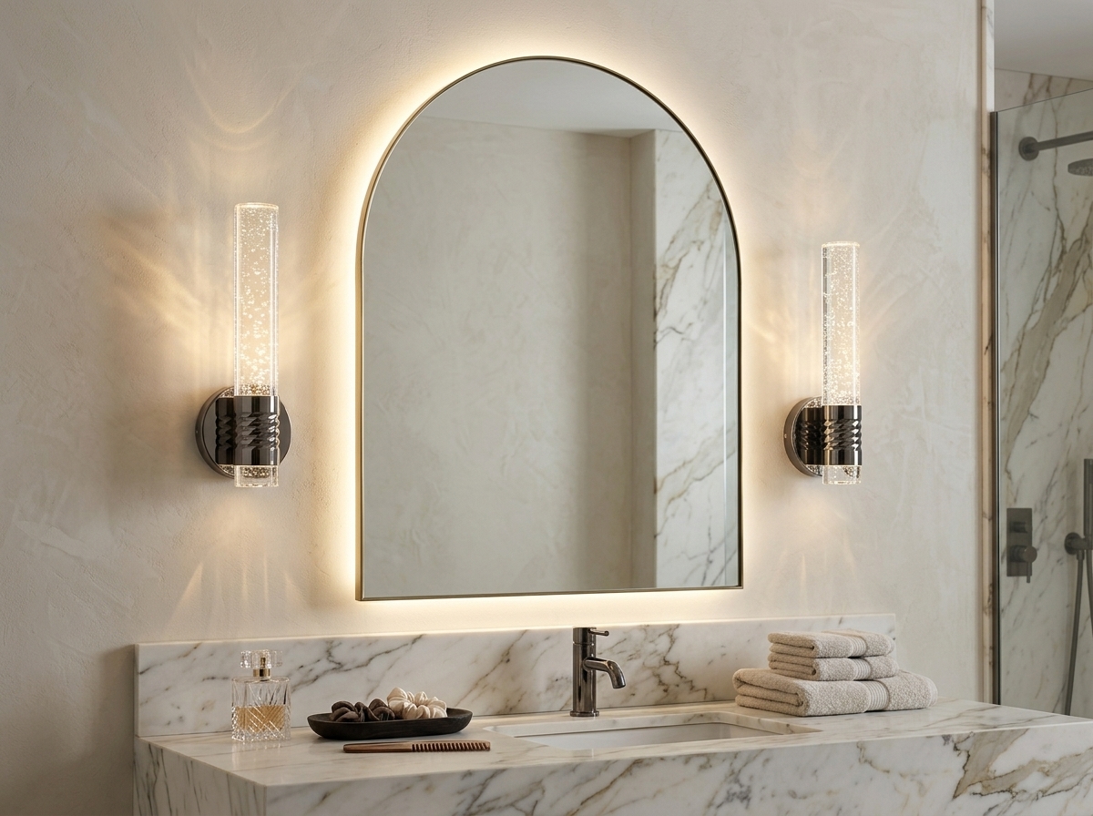 Aurelia Twisted Bubble Crystal Wall Light Detail 2