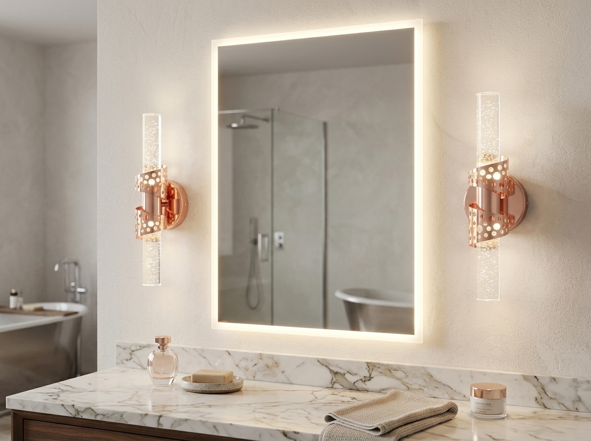 Aurelia Perforated Bubble Crystal Wall Light Detail 4