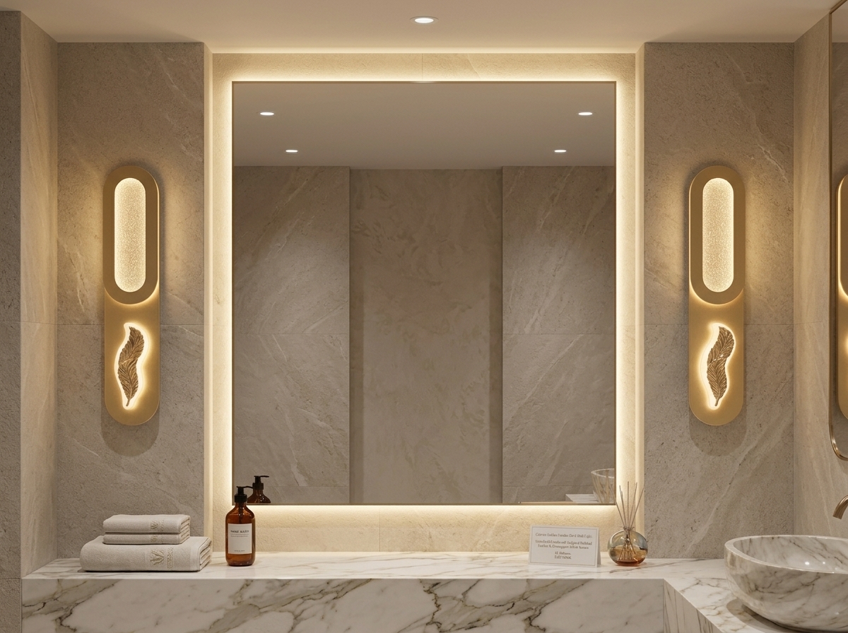 Celestia Golden Feather Oval Wall Light Detail 8