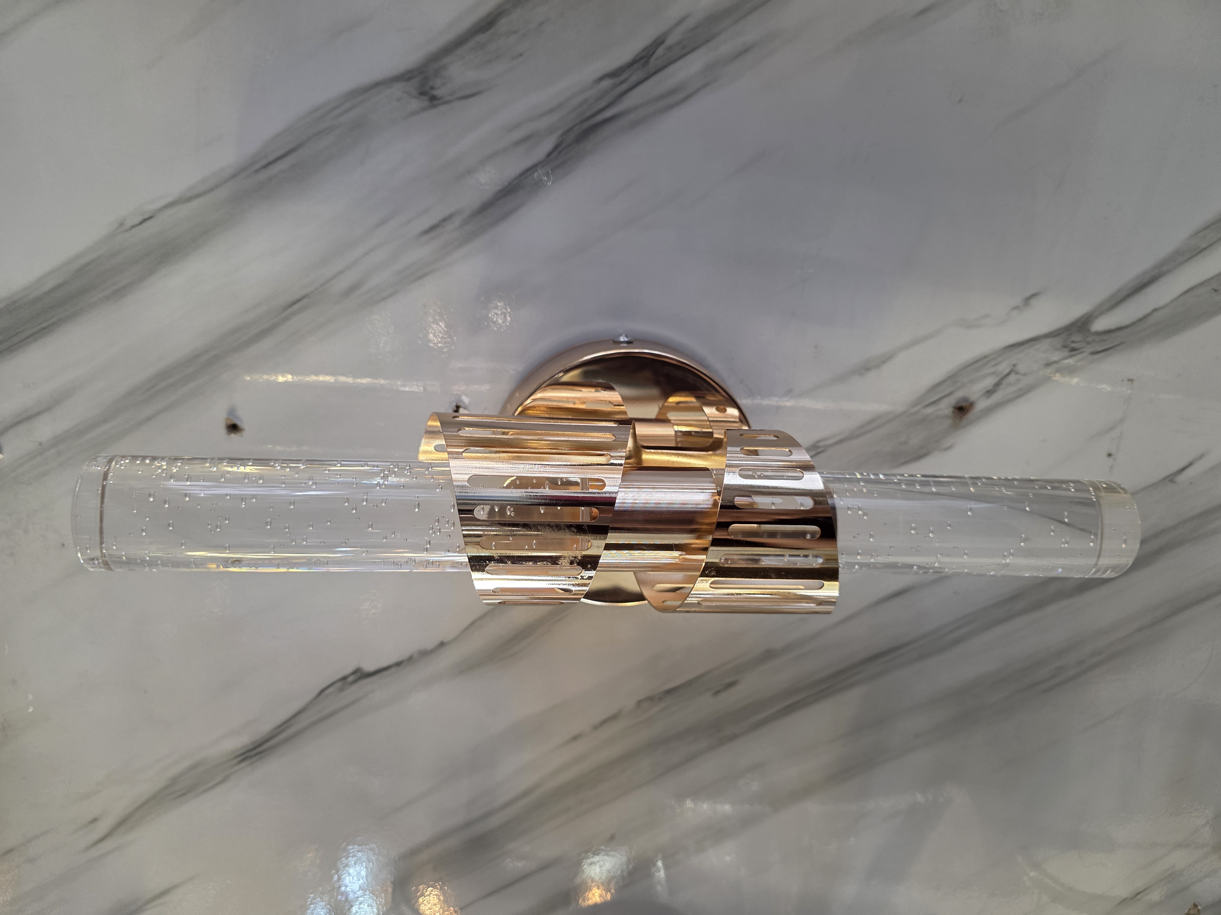 Aurelia Spiral Bubble Crystal Wall Light Detail 9