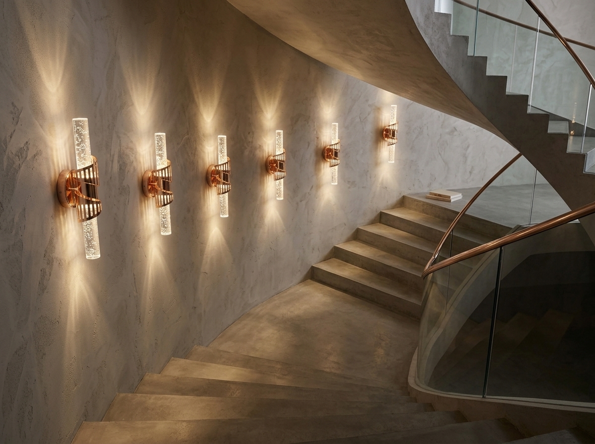 Aurelia Spiral Bubble Crystal Wall Light Detail 3