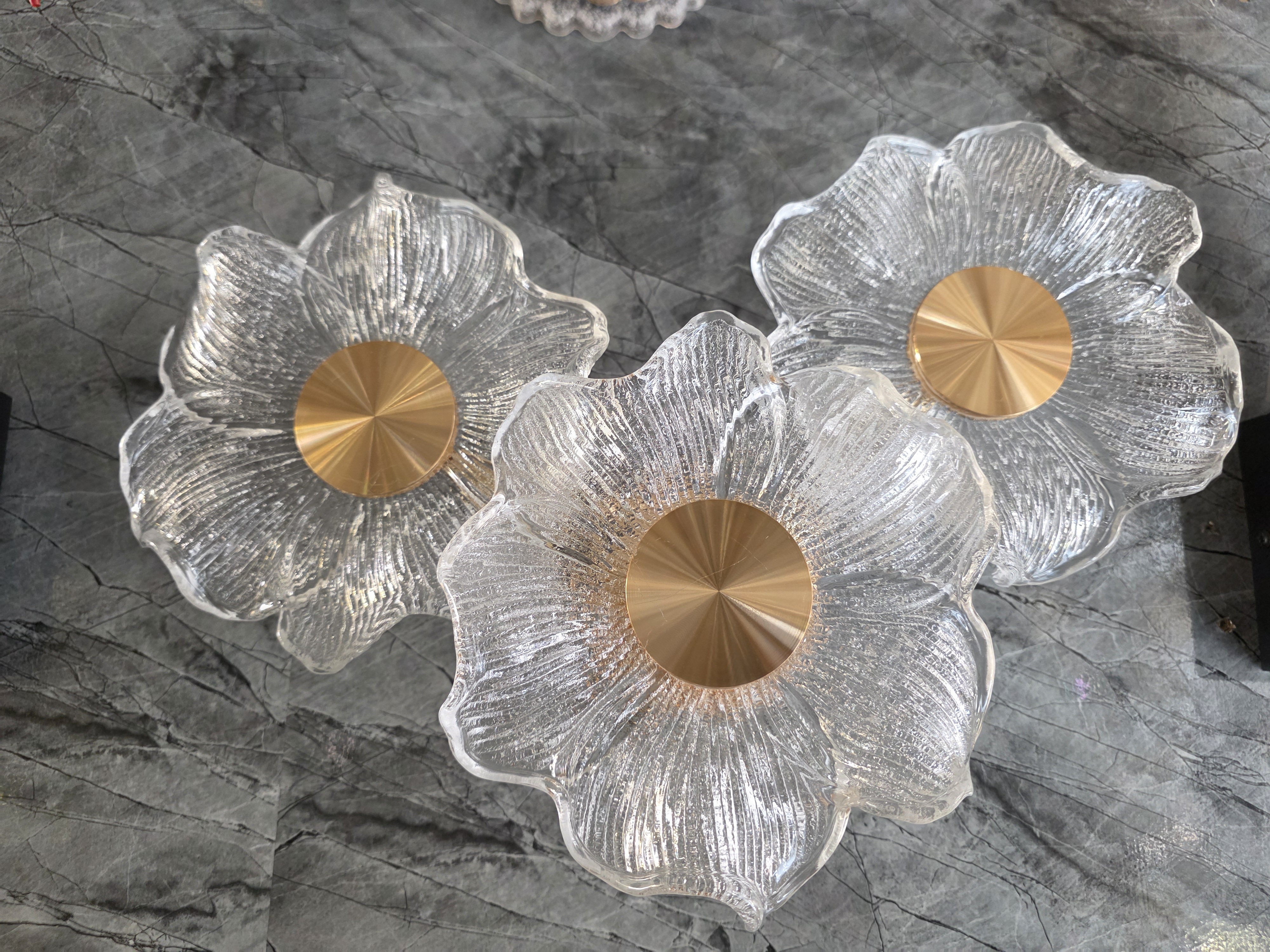 Florielle Triple Crystal Bloom Wall Light Detail 6