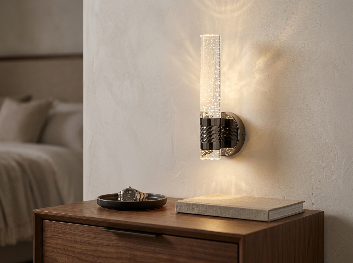 Aurelia Twisted Bubble Crystal Wall Light Detail 6
