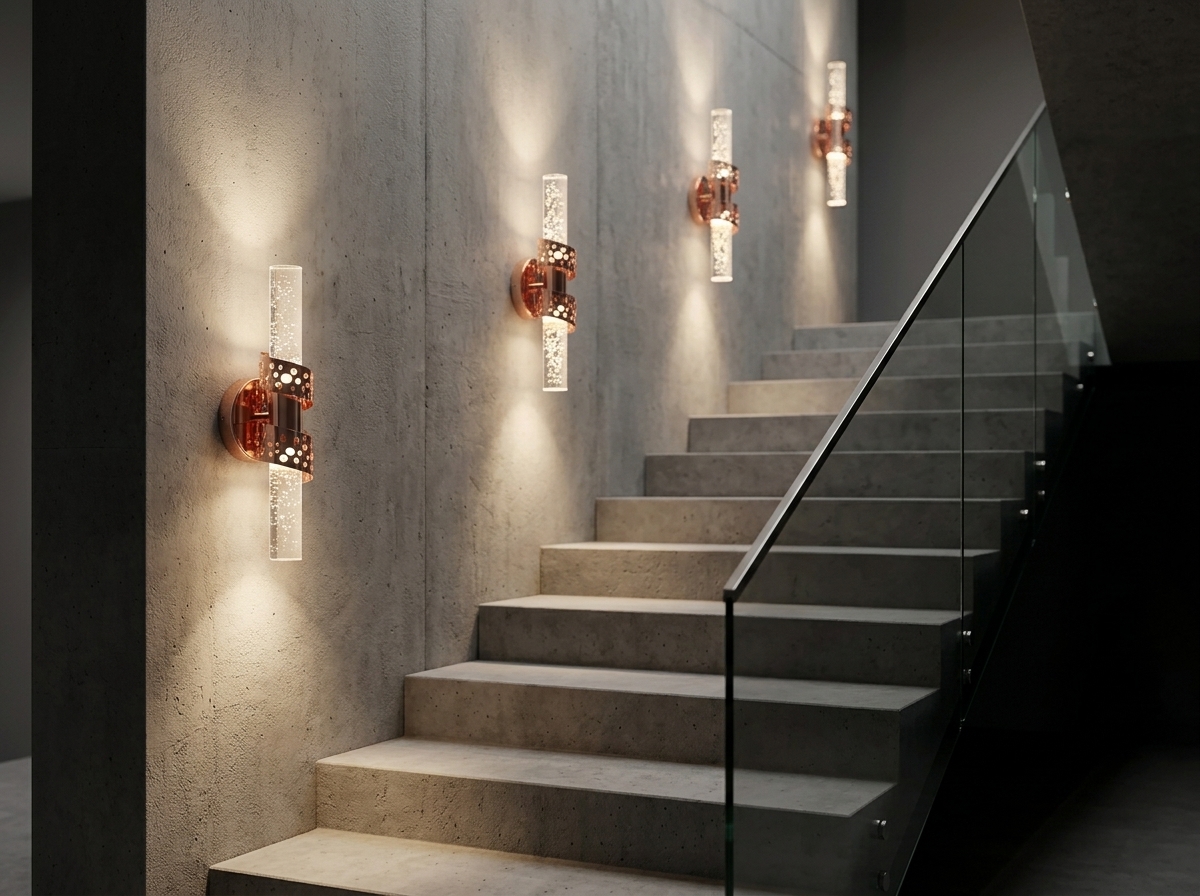 Aurelia Perforated Bubble Crystal Wall Light Detail 2