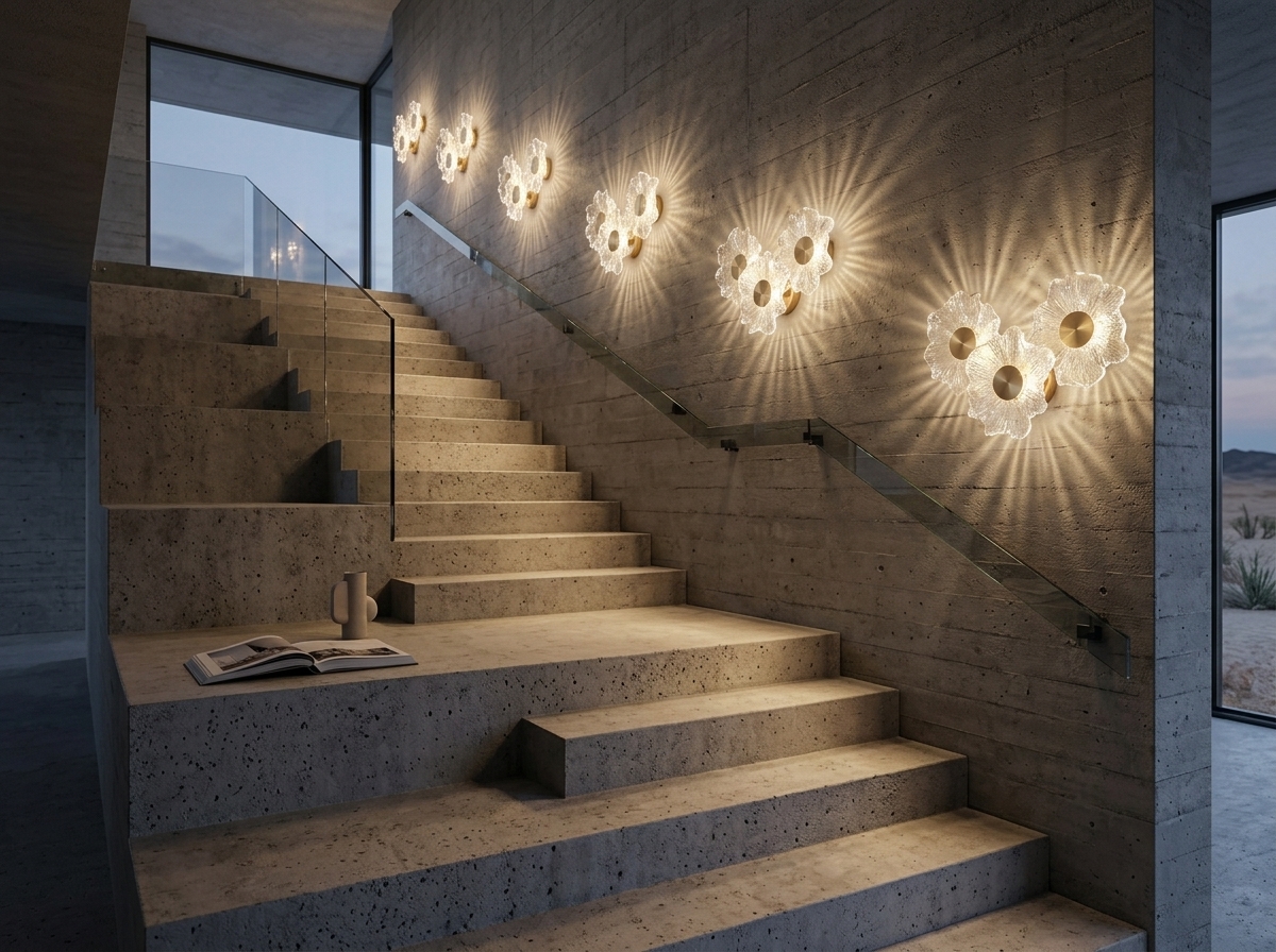 Florielle Triple Crystal Bloom Wall Light Detail 1