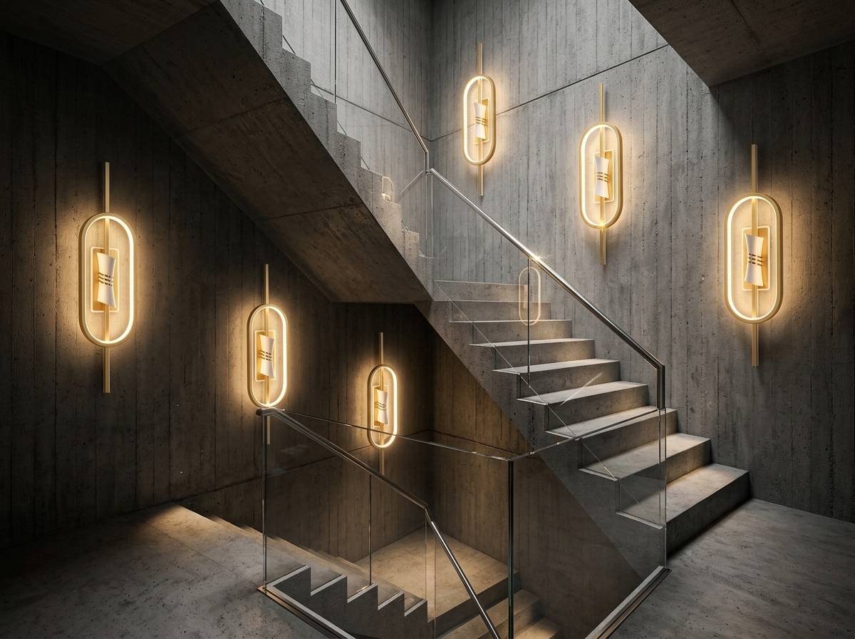 Aurelia Golden Oval Halo Wall Light Detail 1
