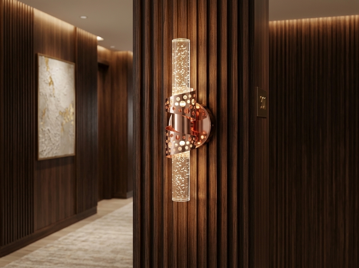 Aurelia Perforated Bubble Crystal Wall Light Detail 5
